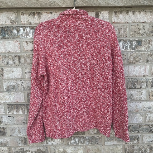 Vintage Red Marled Turtleneck Sweater - Picture 2 of 8